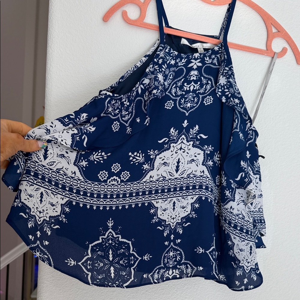 Lovers + Friends Navy Sleeveless Top - Picture 3 of 6
